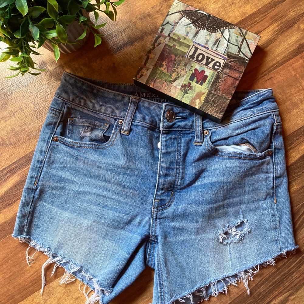 American Eagle cut off tomgirl buttonfly shorts 0